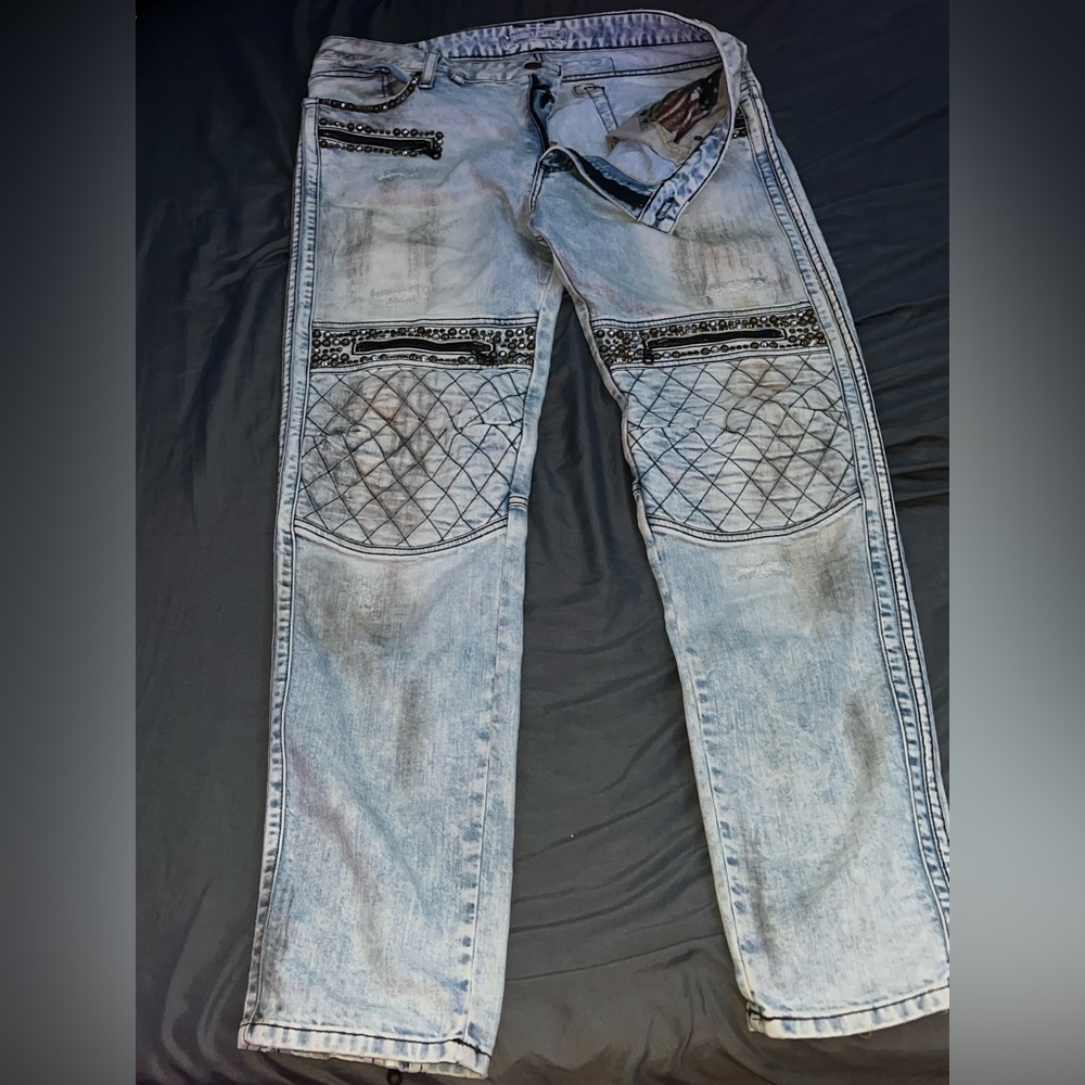 Rare robins jeans blue vintage size 38